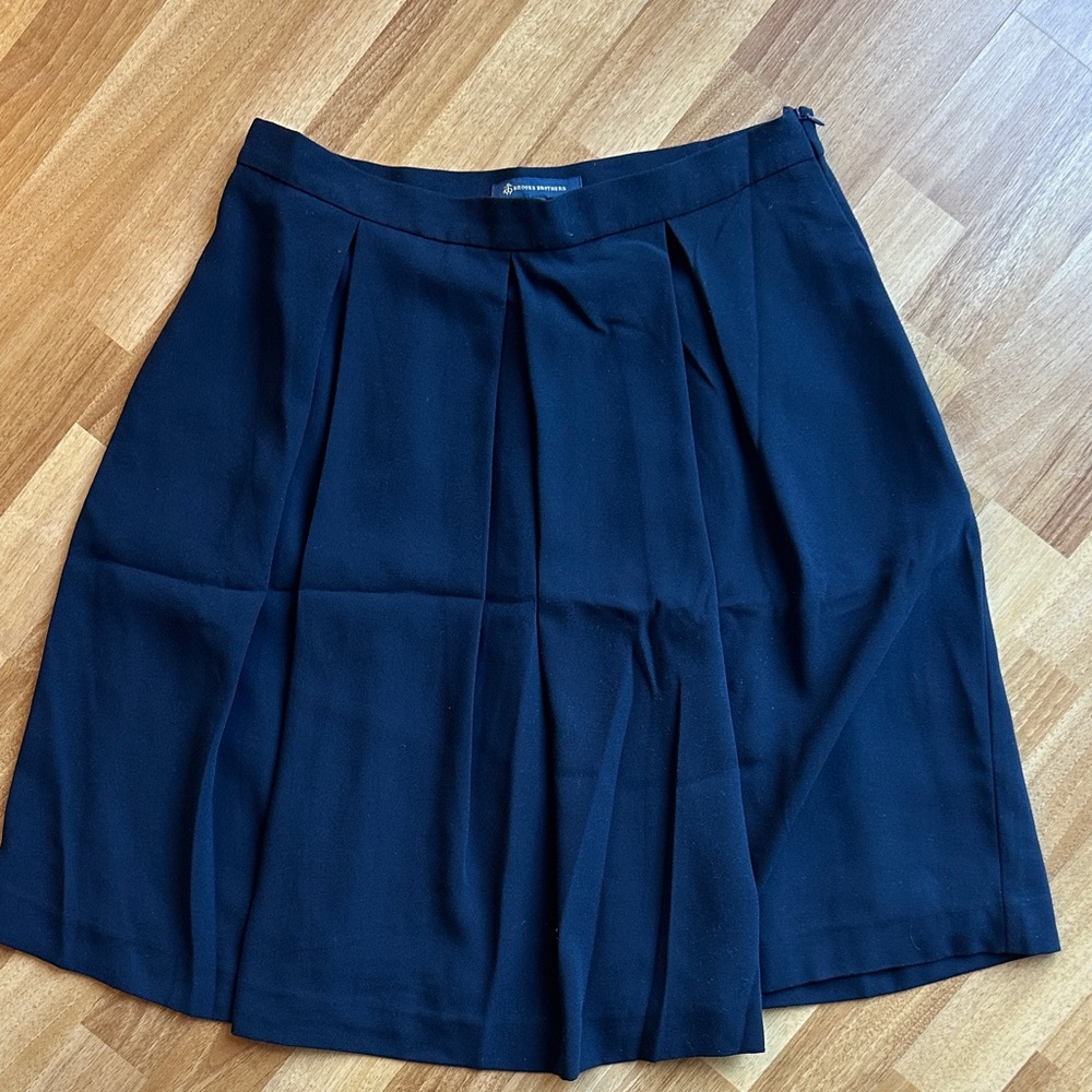 Brooks Brothers Navy A-Line Skirt